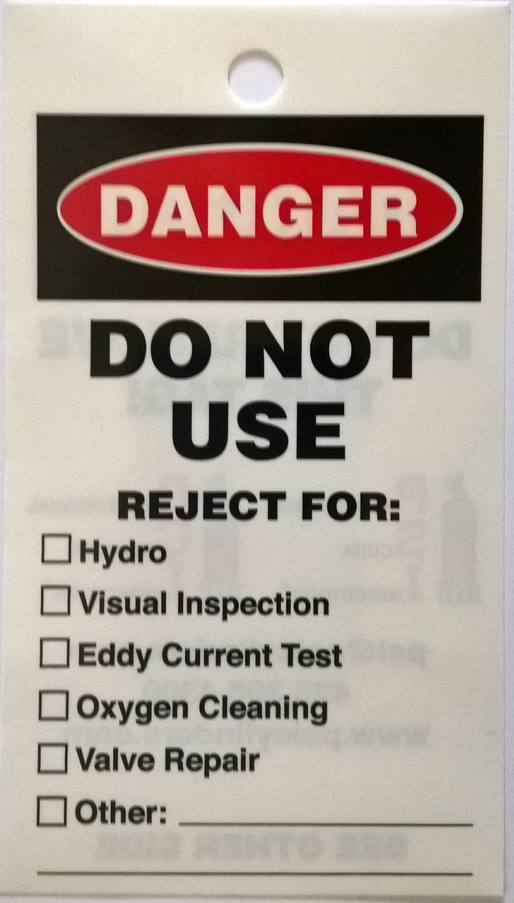 Cylinder Rejection Card Kit